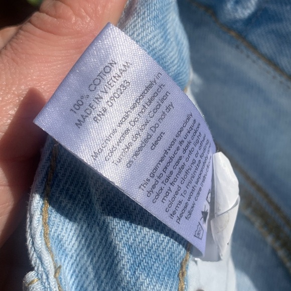 Low rise baggy‎ pacsun jeans distressed light blue distressed size 22 - Picture 4 of 13